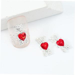 Прикраси для манікюру Ведмедик Housoutil, блискітки для нігтів з плоскою основою своїми руками, ведмедик, 3D, synthetic.ua - Фото 1