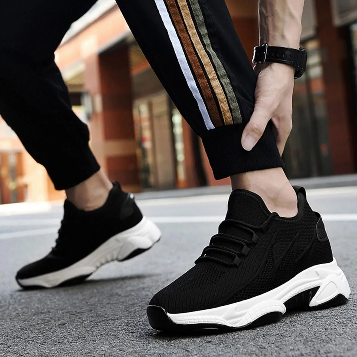 Кросівки Elevate Чоловіче взуття The Larger 10 cm, Ортопедична підкладка Невидима збільшуюча висоту, фото №2