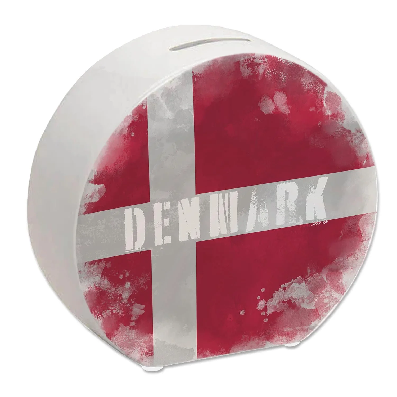 Скарбничка з прапором Данії Used Look, фото №1