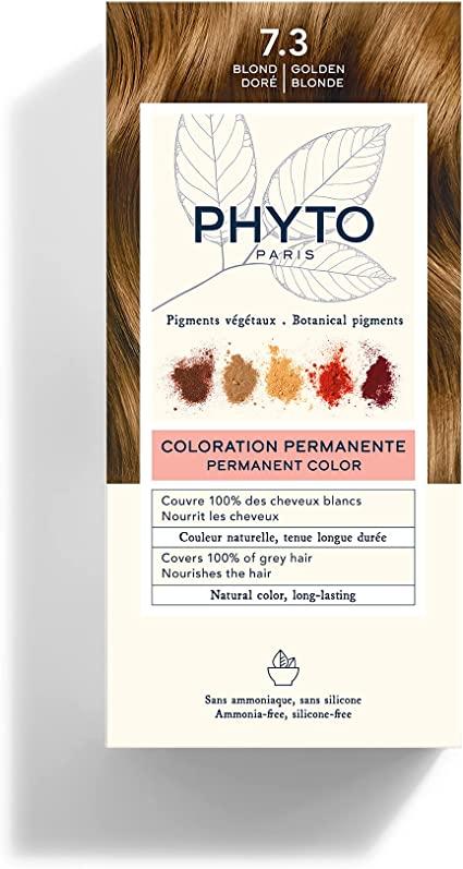 Фіто Фітоколор безаммічна крем-колір Phyto PhytoColor Coloration Permanente 7.3 Золотисто-російський 112 мл, фото №2