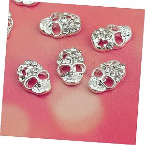 Стразы для ногтей FOMIYES, 12 шт, серебристые synthetic.ua - Фото 1