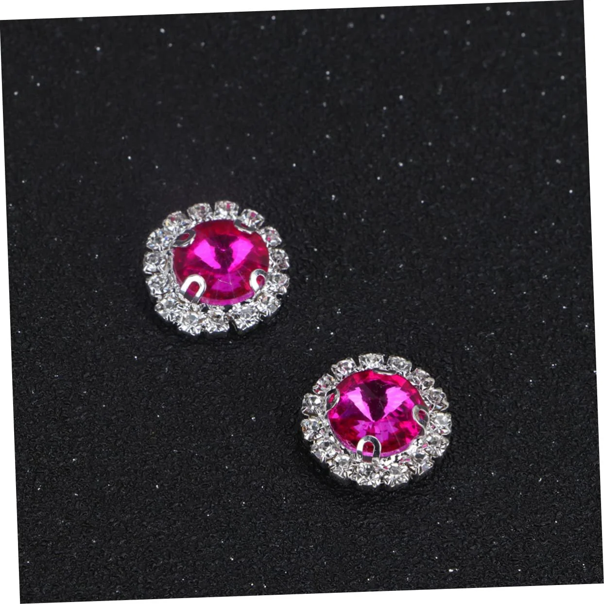 Круглі стрази COHEALI для рукоділля, весільних та святкових дизайнів, прикраси столу та виготовлення ювелірних виробів, рожевий, 40 штук, фото №3