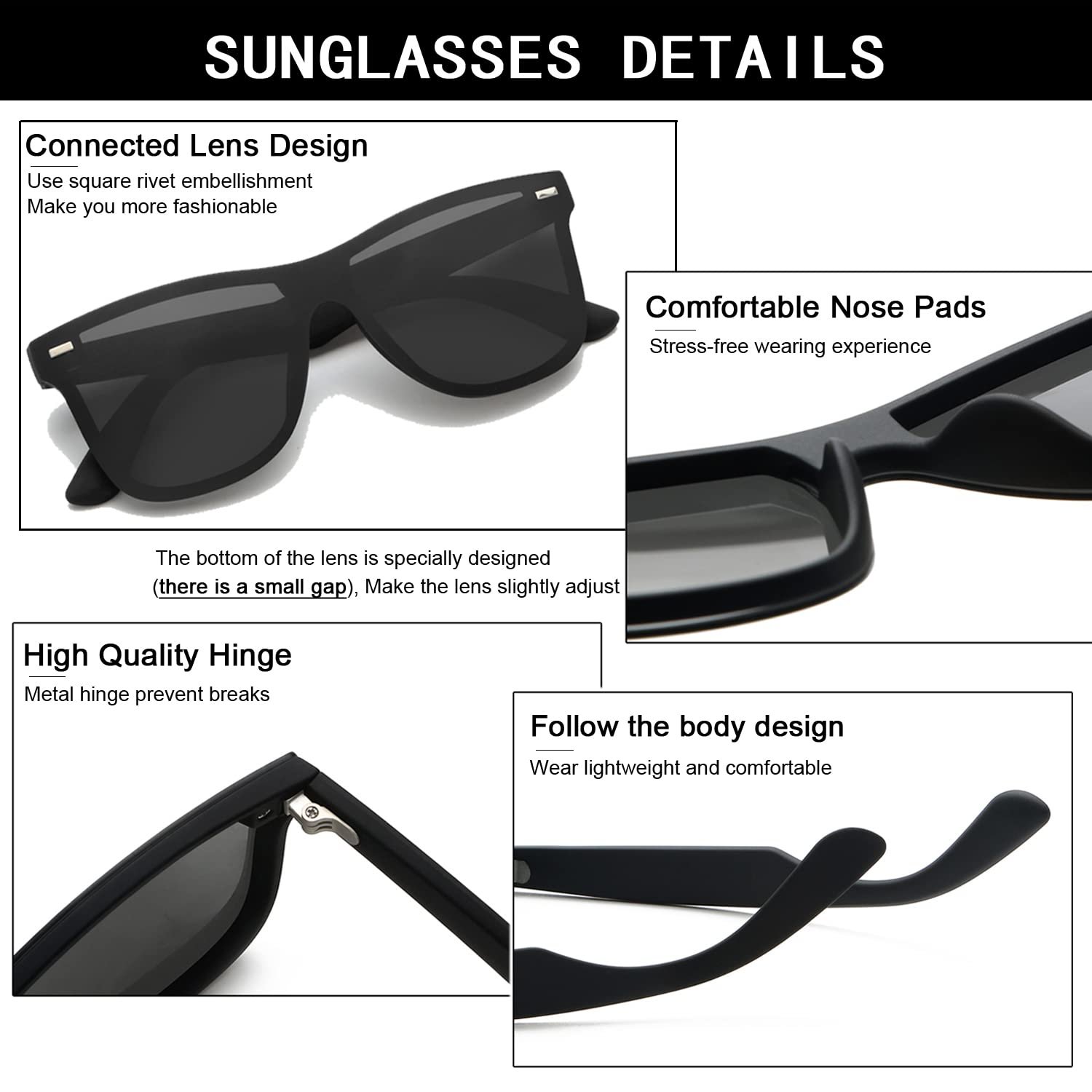 Сонцезахисні окуляри Rayruling Поляризовані Чоловічі Жіночі, фото №5