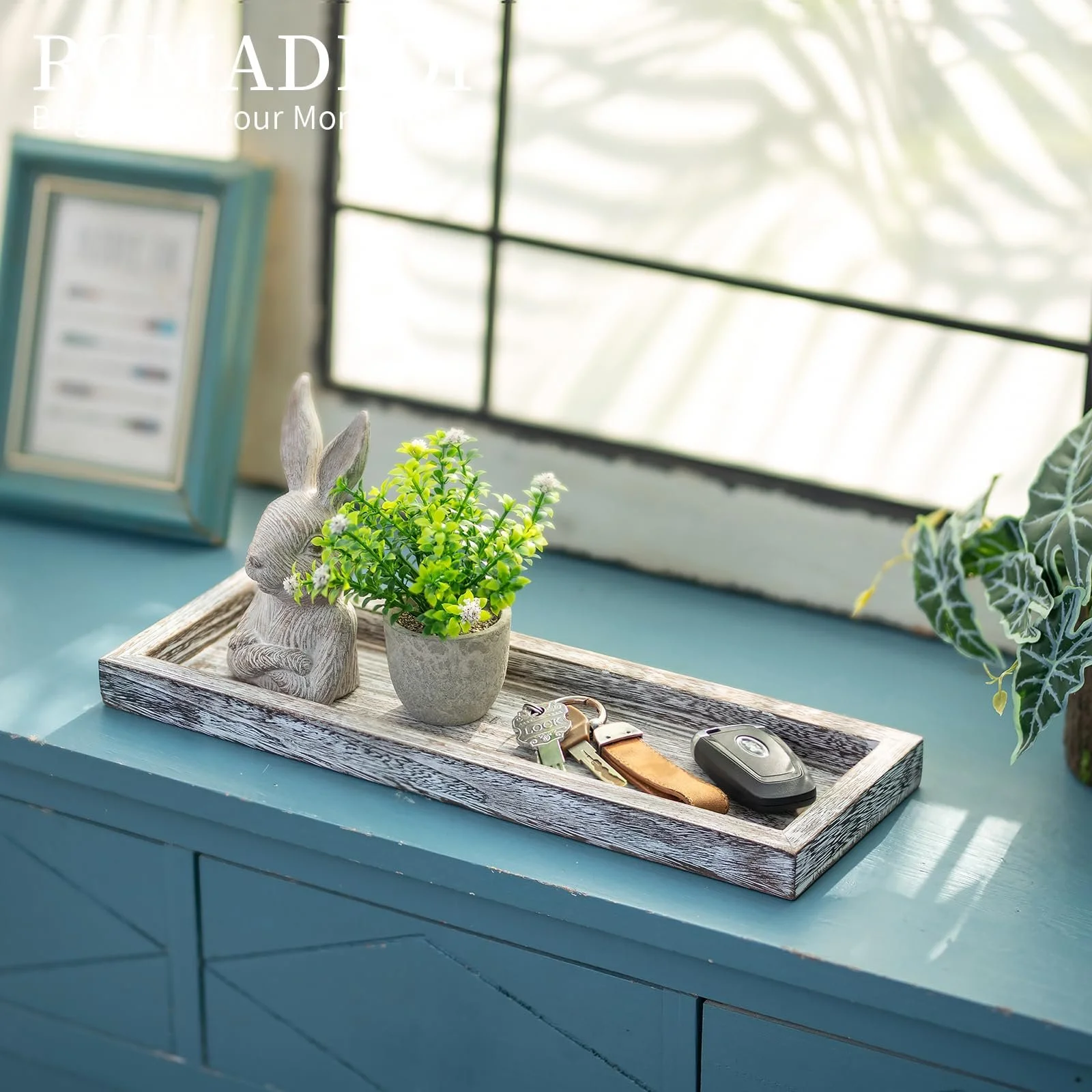 Декоративний піднос Romadedi Прямокутний Дерев'яний 38 см для Свічок, фото №5 Декоративний піднос Romadedi Прямокутний Дерев'яний 38 см для Свічок, фото №5