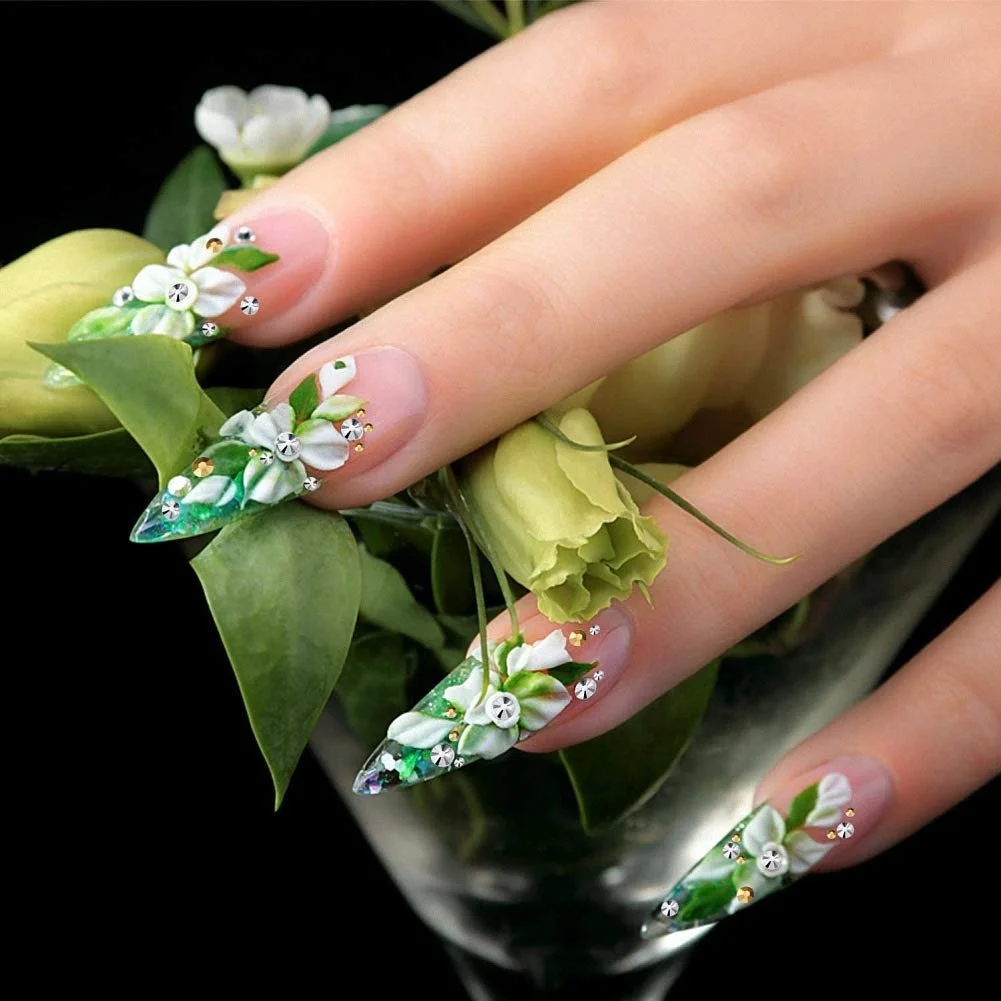 Стразы Разные формы Блестки Набор для декорирования ногтей, фото №4