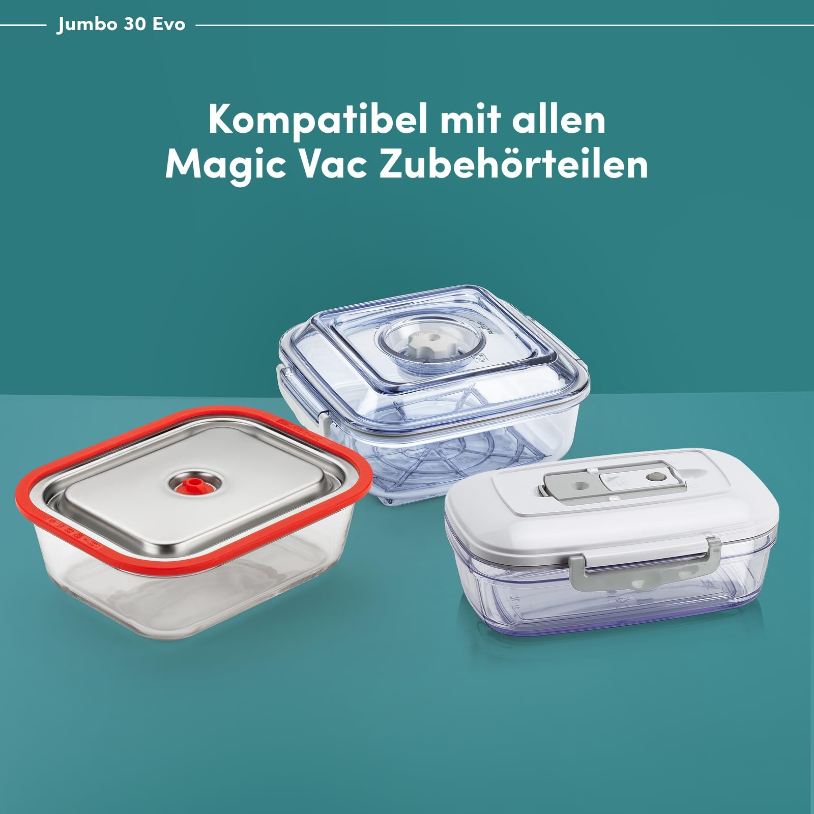 Вакуумный упаковщик Magic Vac Jumbo 30evo 800 mBar, нержавеющая сталь (нержавеющая сталь, 800 мбар, 415 мм, 245 мм, 125 мм, 5 кг), фото №7