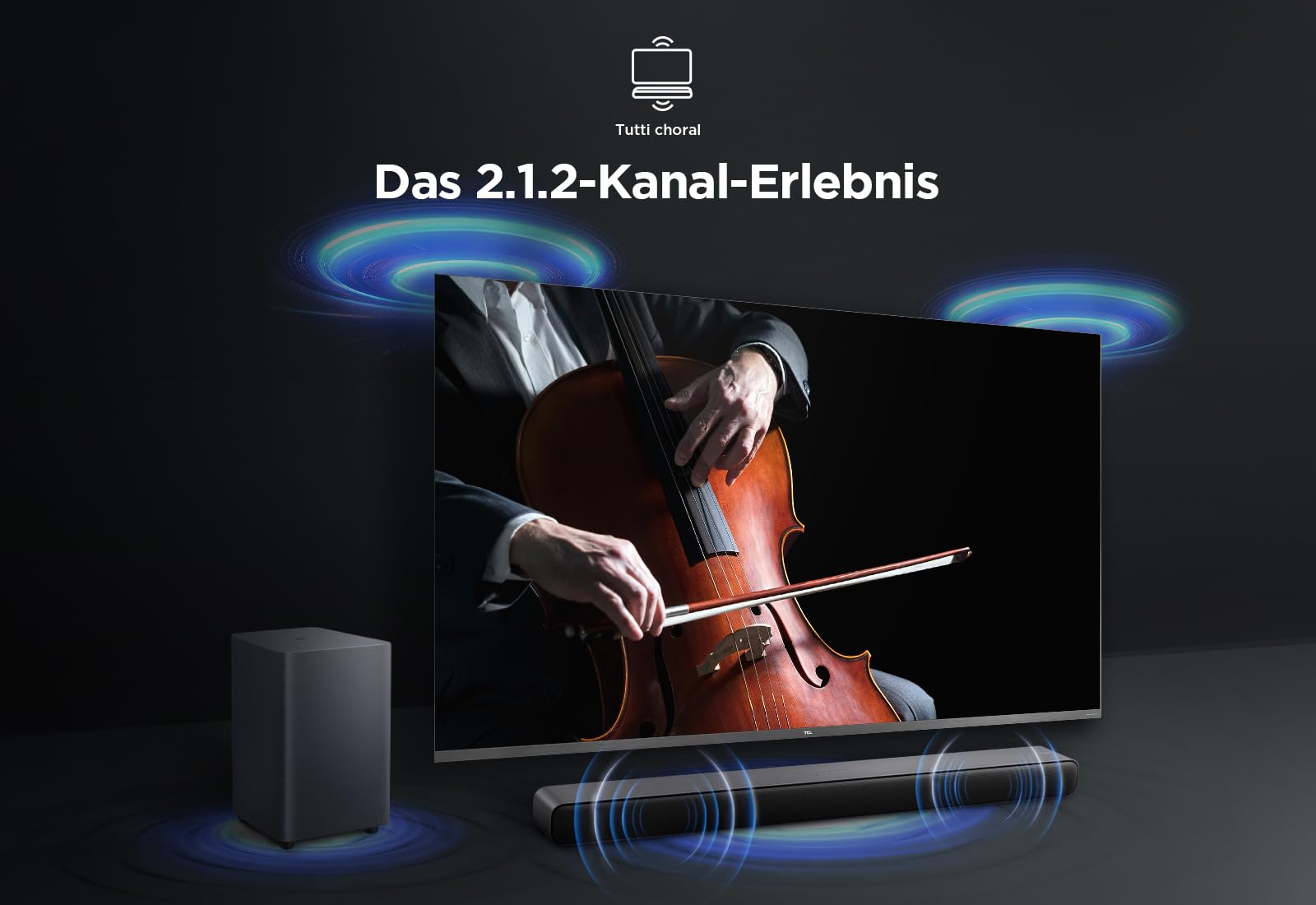 Саундбар TCL S55HE 2.1 канальный Dolby Atmos, 220 Вт Максимальная Мощность с Двойной Бас-системой, Поддержка DTS Virtual X, HDMI eARC и Bluetooth 5.3, Саундбар с Беспроводным Сабвуфером, Домашний Кинотеатр, фото №8 Саундбар TCL S55HE 2.1 канальный Dolby Atmos, 220 Вт Максимальная Мощность с Двойной Бас-системой, Поддержка DTS Virtual X, HDMI eARC и Bluetooth 5.3, Саундбар с Беспроводным Сабвуфером, Домашний Кинотеатр, фото №8