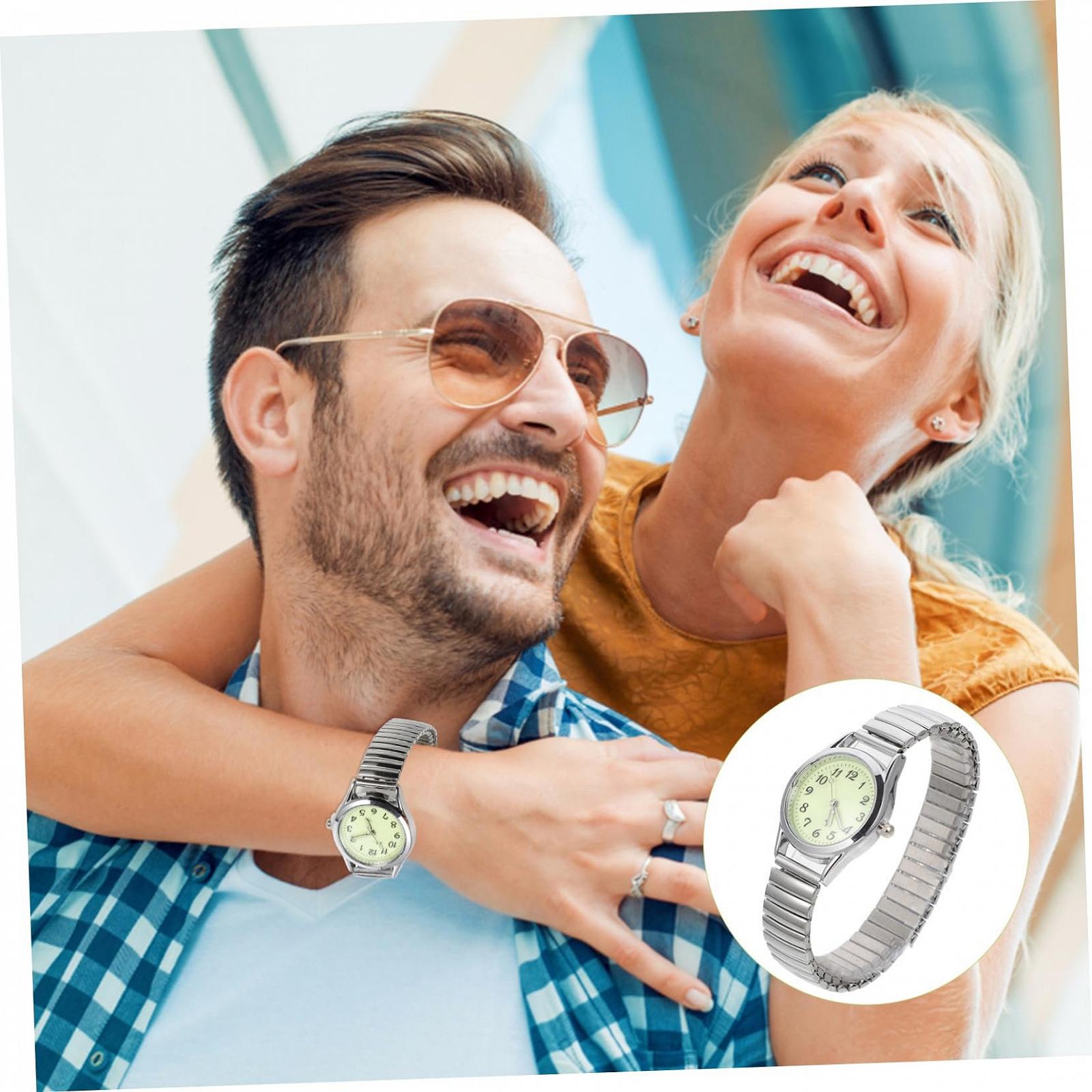 Цифровые наручные часы Beaupretty для пожилых людей, светящиеся, с резиновым ремешком, гипоаллергенные, удобные, серебристые, фото №5 Цифровые наручные часы Beaupretty для пожилых людей, светящиеся, с резиновым ремешком, гипоаллергенные, удобные, серебристые, фото №5