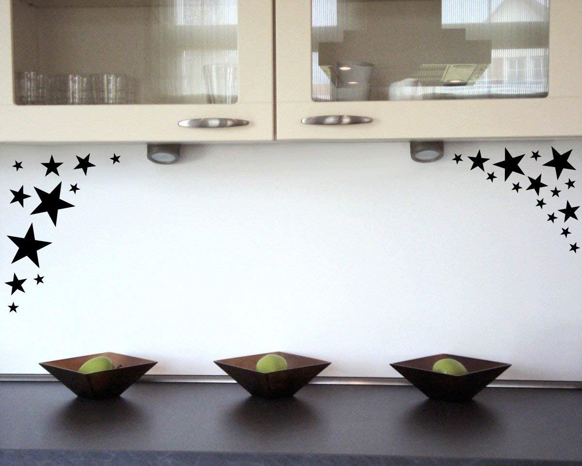 Наклейка на стіну Samunshi® Stars Set Filled 28 x 2.5 см 12 x 5 см 4 x 7.5 см 2 x 10 см Black, фото №5 Наклейка на стіну Samunshi® Stars Set Filled 28 x 2.5 см 12 x 5 см 4 x 7.5 см 2 x 10 см Black, фото №5