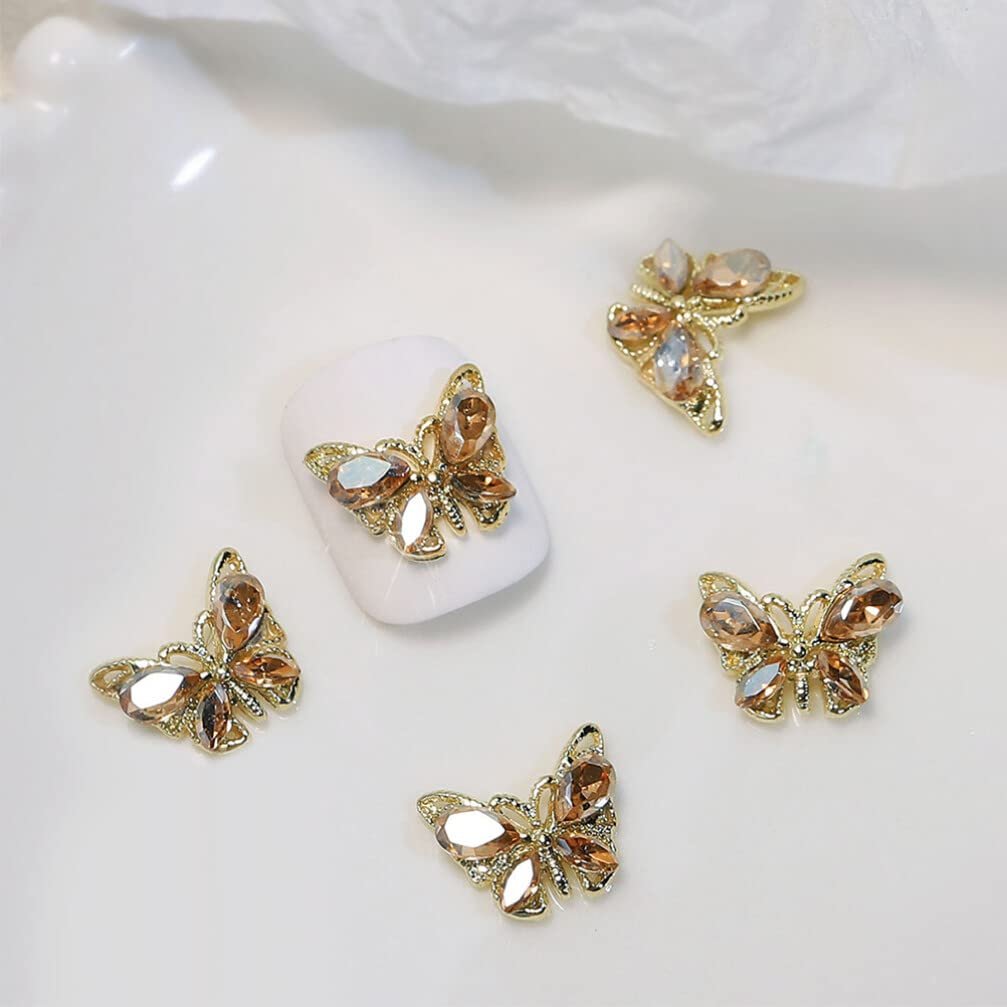 Аксессуары для дизайна ногтей Стразы Подвески Блестящие Подвески-бабочки для ногтей Стразы для украшения ногтей Маникюрные ювелирные подарки Набор для дизайна ногтей Набор смолы 3D 10 шт, фото №9