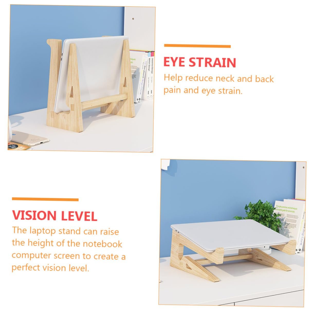 Підставка для ноутбука Дерев'яна Суцільна з природною вентиляцією Ергономічна, фото №5 Підставка для ноутбука Дерев'яна Суцільна з природною вентиляцією Ергономічна, фото №5