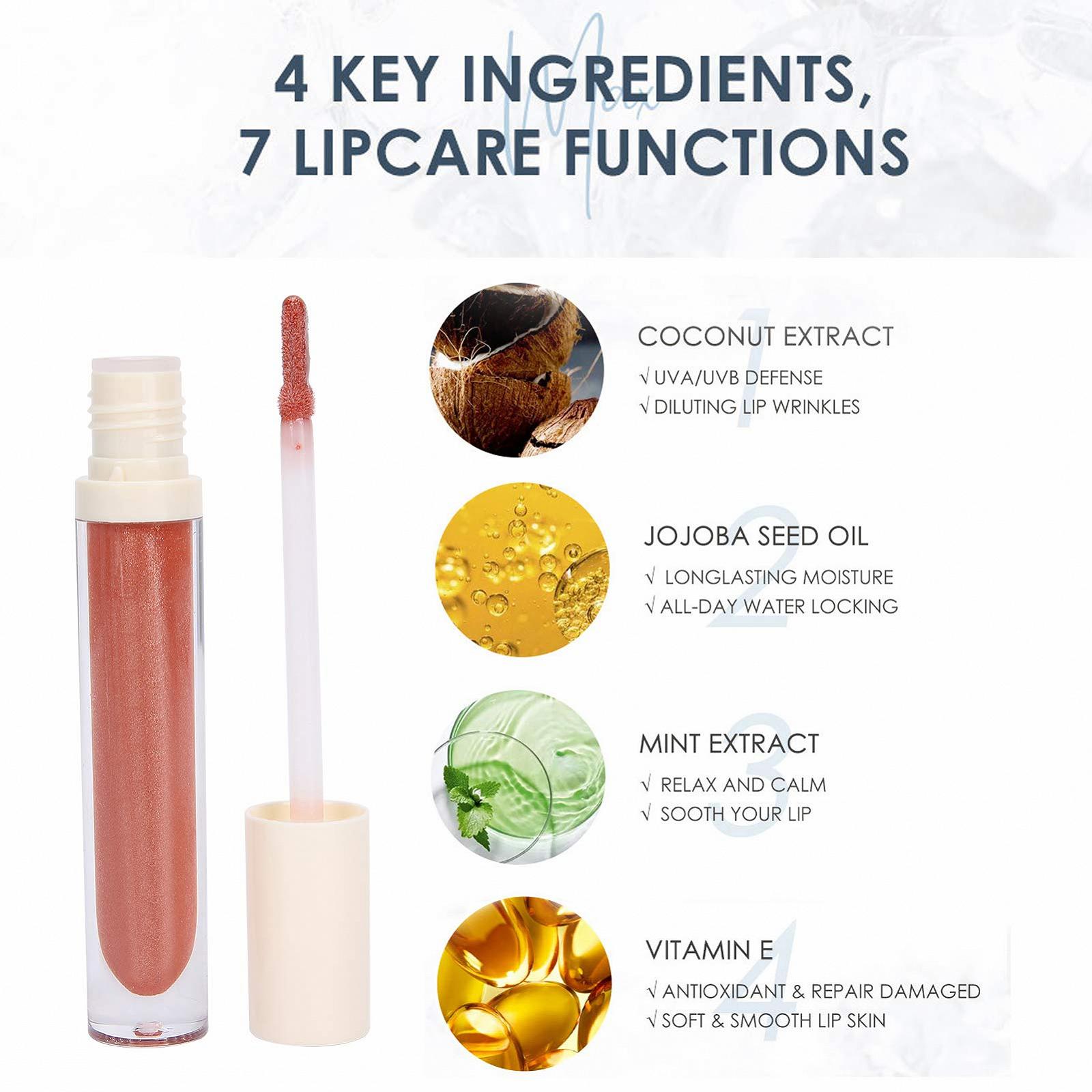 Блеск для губ Увлажняющий для макияжа губ Пластик для женщин (09, Santa Claus), фото №9