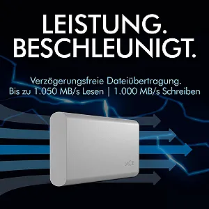 Внешний SSD накопитель LaCie Portable SSD 1ТБ 2.5 USB-C synthetic.ua - Фото 1