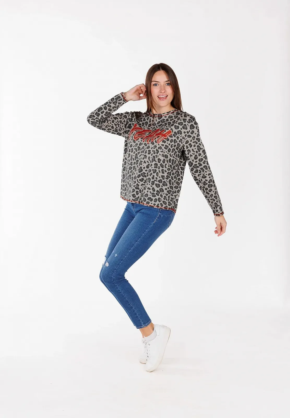 Женский свитшот KEY LARGO Hello Round, фото №9