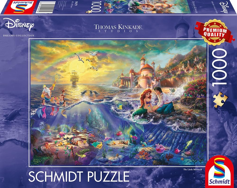 Пазл Schmidt Spiele Thomas Kinkade Disney Little Mermaid 59479 1000 элементов, фото №4 Пазл Schmidt Spiele Thomas Kinkade Disney Little Mermaid 59479 1000 элементов, фото №4