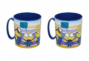Набор кружек Minions Gru, 2 шт, 350 мл, многоразовые, BPA-Free - Фото 1