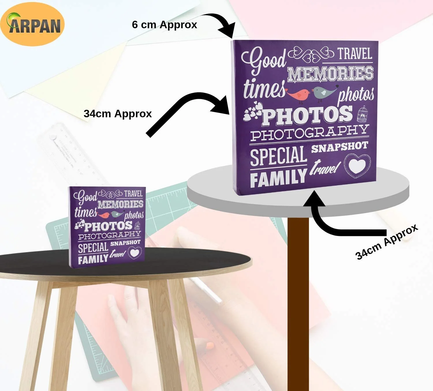 Фотоальбом вставной ARPAN Большой на 500 фотографий 15,24 см x 10,16 см - Фиолетовый, фото №7 Фотоальбом вставной ARPAN Большой на 500 фотографий 15,24 см x 10,16 см - Фиолетовый, фото №7