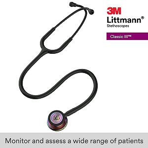 Стетоскоп 3M Littmann Classic III 69см Чорний synthetic.ua - Фото 1