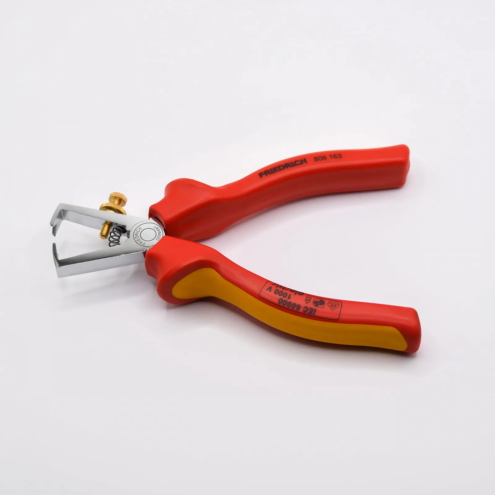 Стриппер FRIEDRICH VDE 808 163 160 мм хромированный с двухкомпонентными ручками (2K), фото №3