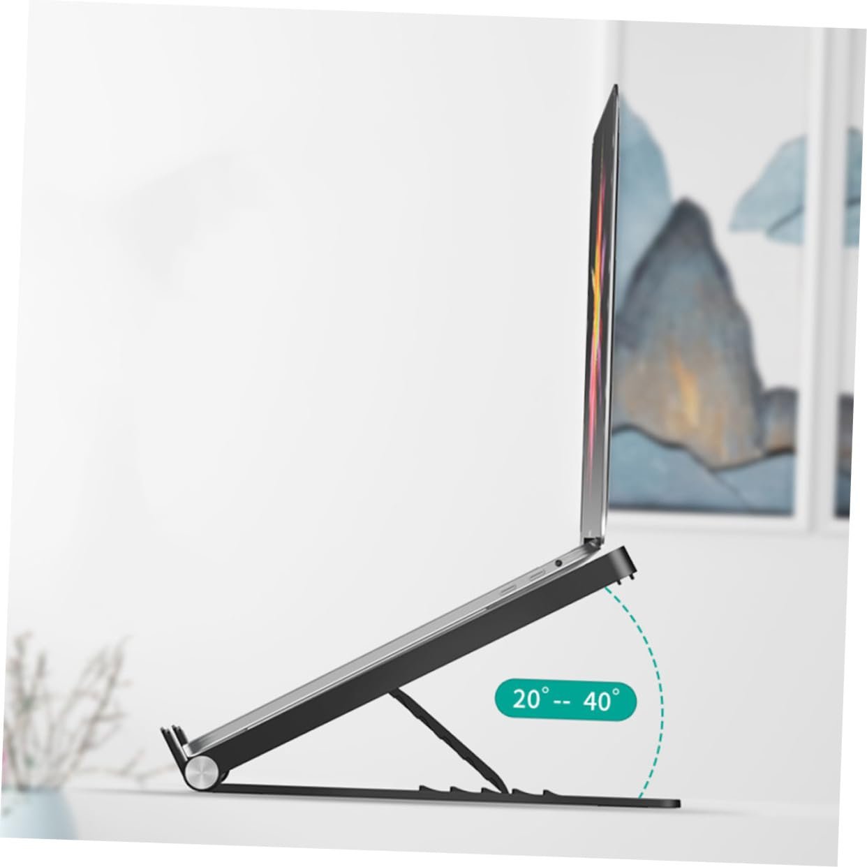 Розкладний тримач для ноутбука Homoyoyo Регульована по висоті підставка для комп'ютера Портативна, фото №9