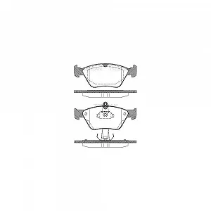 Комплект тормозных колодок дискового тормоза TRISCAN 8110 24001 для OPEL SAAB VAUXHALL - Фото 1