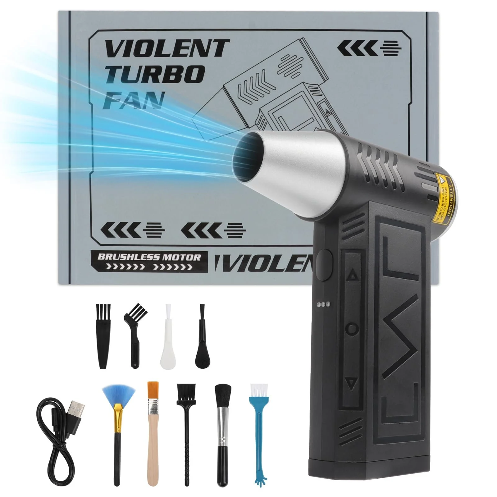 Електрична повітродувка L801 100,000 RPM 3 Speed 8000 mAh, фото №2 Електрична повітродувка L801 100,000 RPM 3 Speed 8000 mAh, фото №2