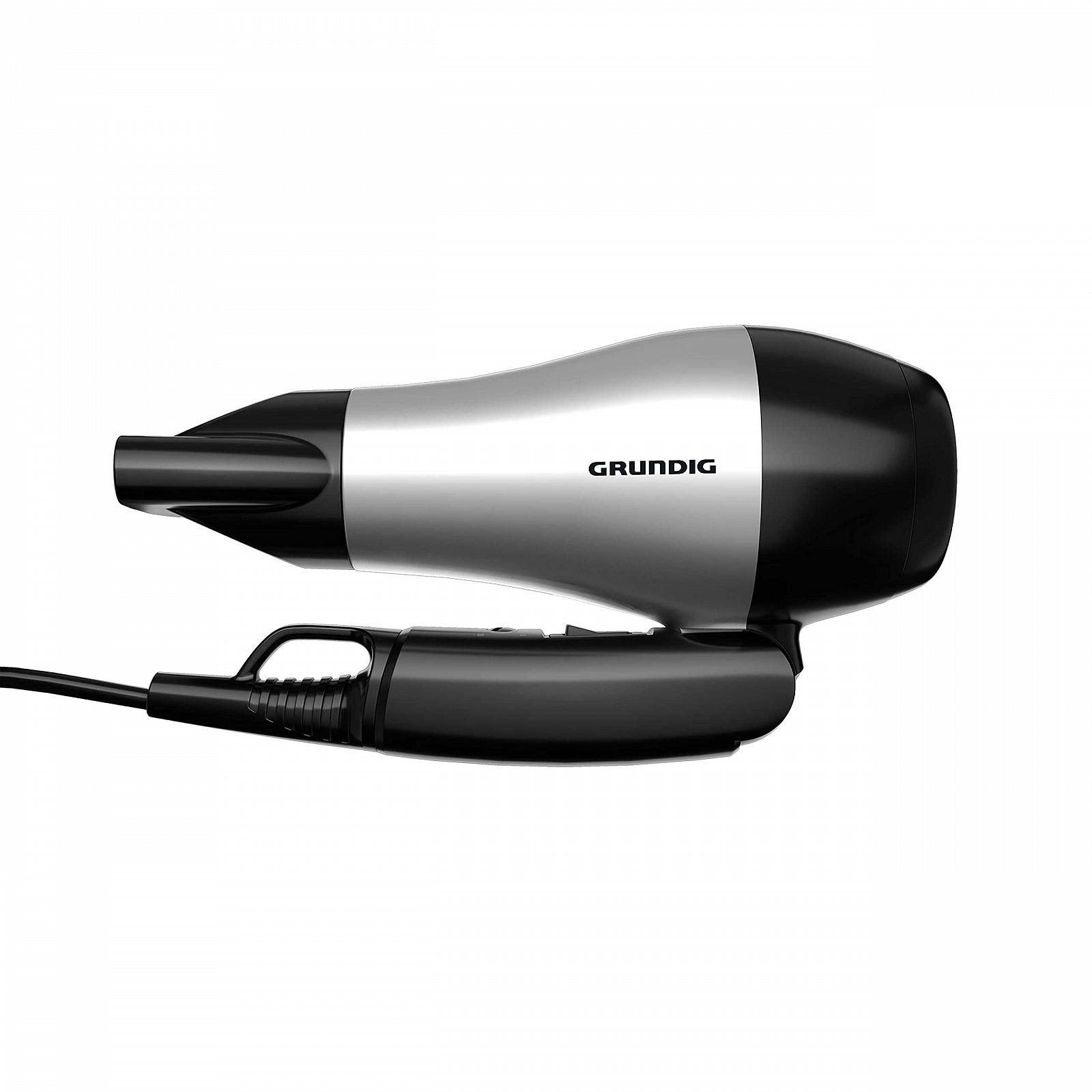 Фен Grundig Sports & Travel HD 2200, 1200 Вт, 2 уровня температуры, 2 уровня воздушного потока, кабель 1,8 м, выдвижная ручка, очень легкий, для использования во всем мире, фото №5