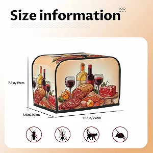 Чехол для тостера на 2 ломтика с двумя карманами цена на synthetic.ua - Фото 1 Чехол для тостера на 2 ломтика с двумя карманами synthetic.ua - Фото 1