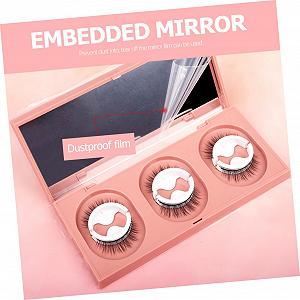 Накладні вії Angoily 3 пари самоклеючі пухнасті для косплея з смужкою з 3D хімічного волокна synthetic.ua - Фото 1