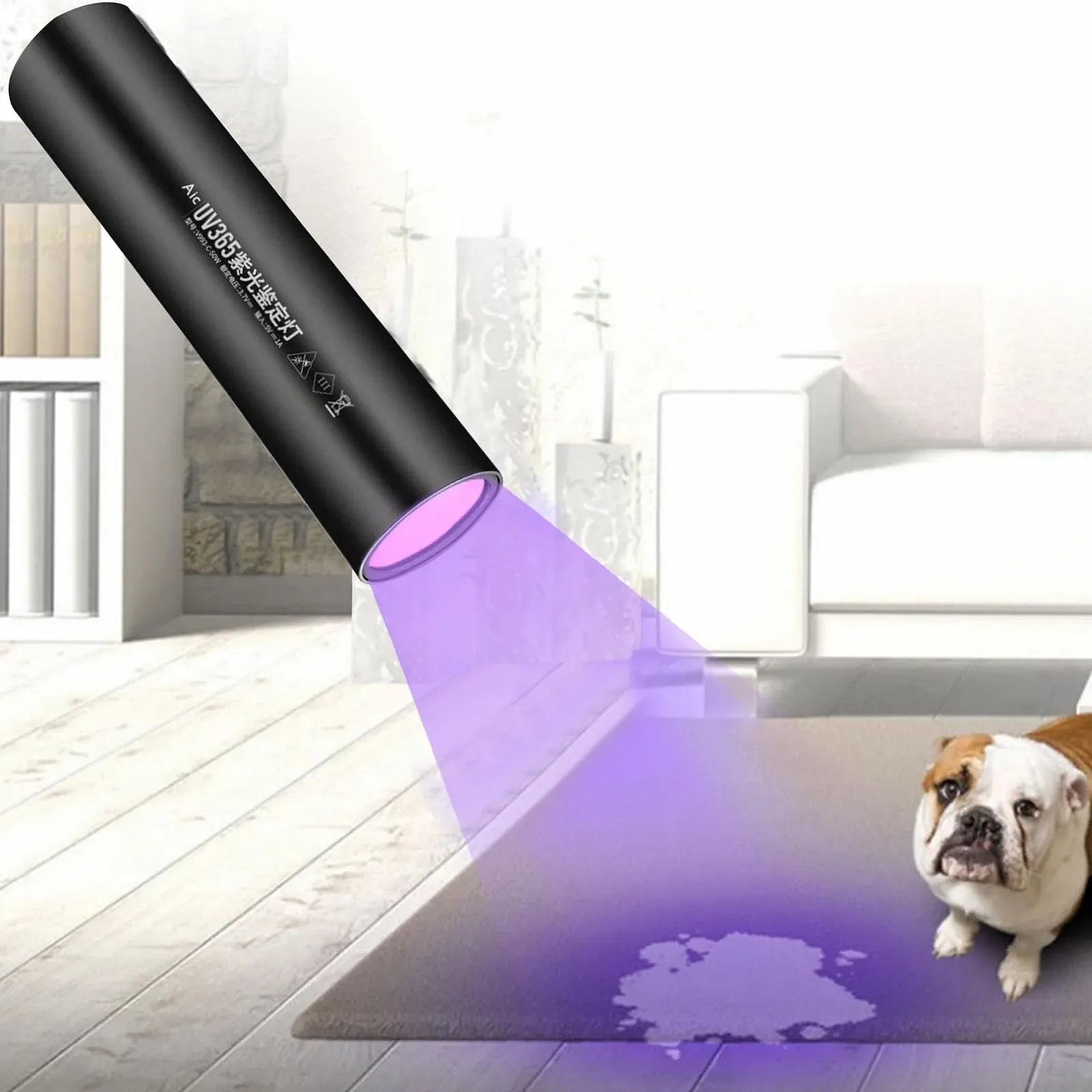 Ультрафіолетовий ліхтарик Портативний тестер неону 365nm UV світло Ручка Багатофункціональний детектор банкнот Пошук плям від домашніх тварин Інструмент для інспекції F, фото №9