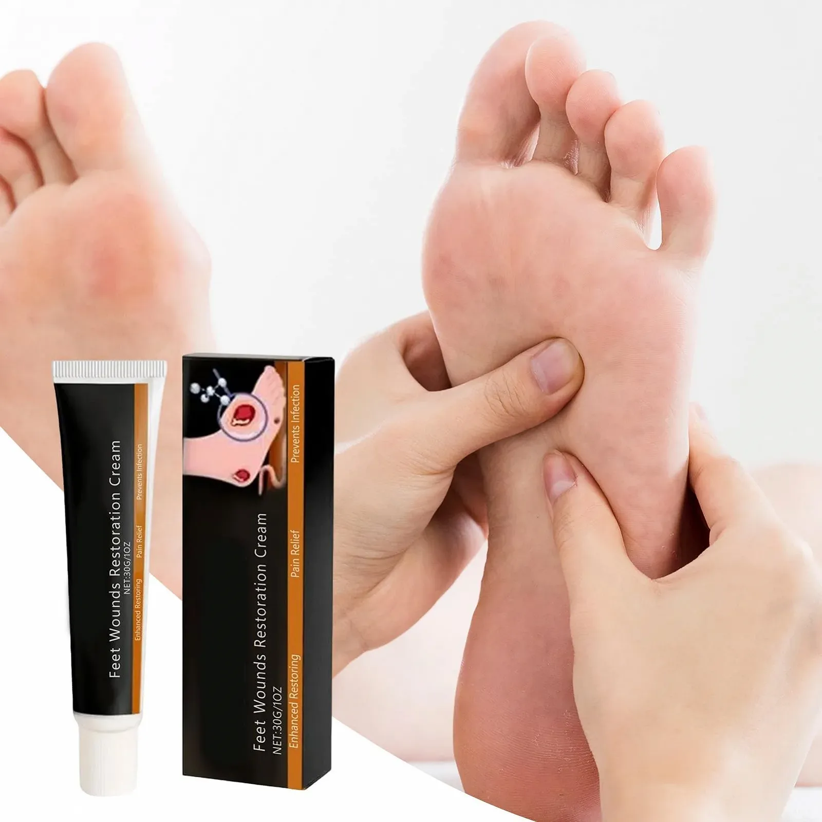 Увлажняющий крем для ног натуральный успокаивающий 30 г, фото №3