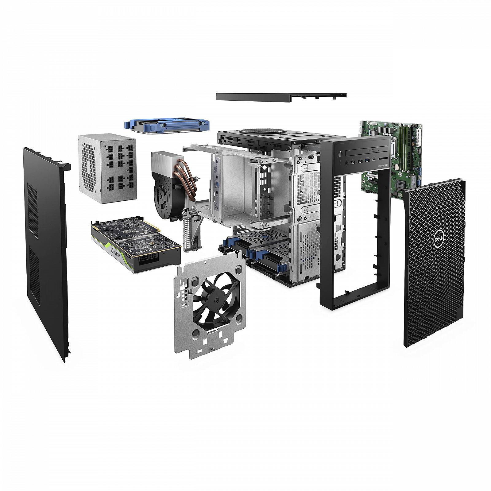 Вежа Dell 3650 Core i7 10700K 16 ГБ 512 ГБ SSD Quadro P2200 Чорний, фото №5