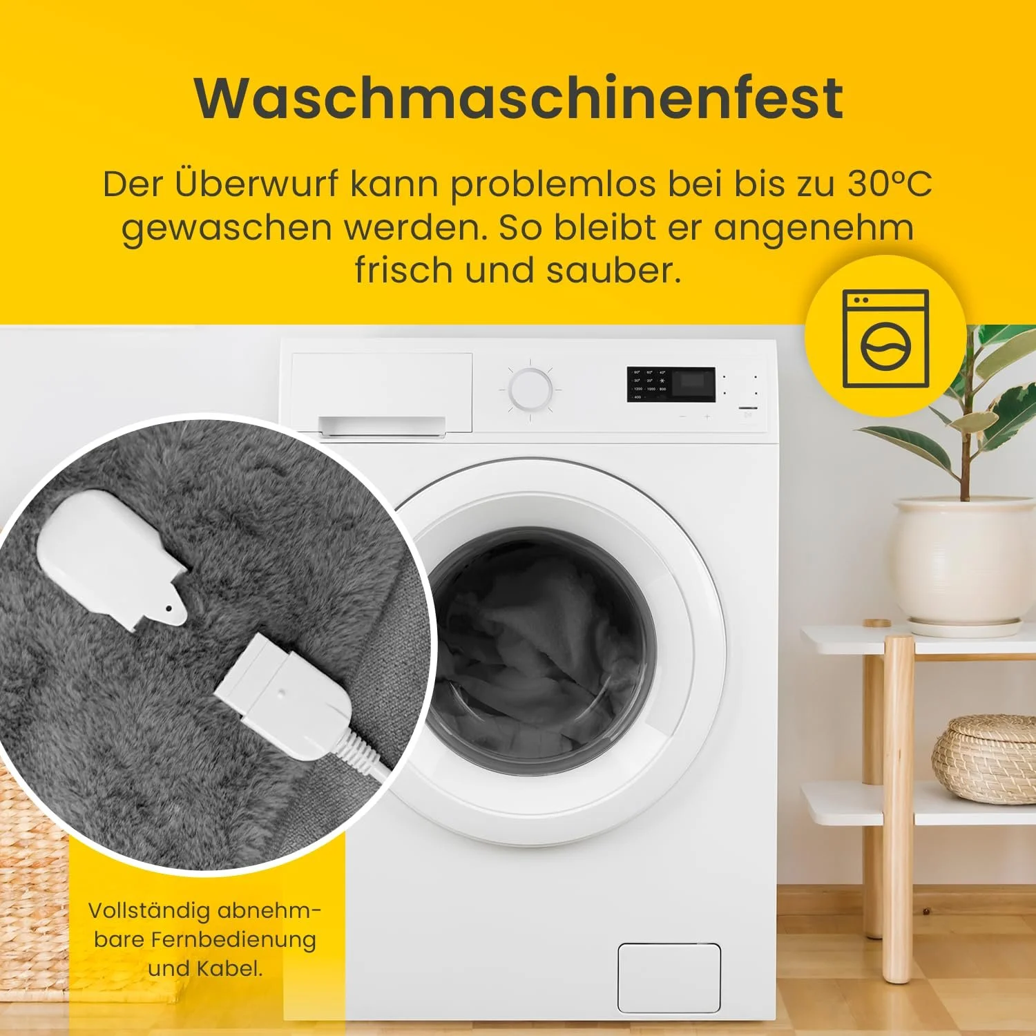 Электрическое одеяло Cosi Home Luxury с автоматическим отключением и защитой от перегрева 180 x 130 см, фото №7