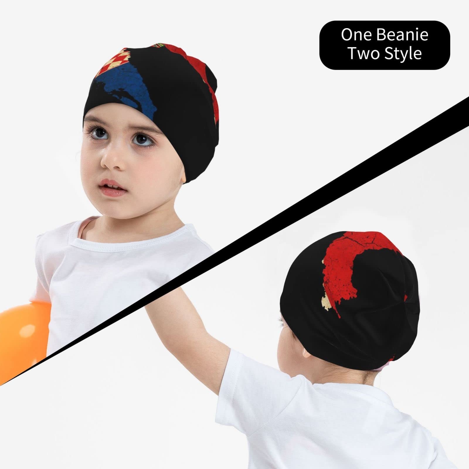 Шапка LOUJIN Croatia Map Outline Flag Slouchy для хлопчиків, фото №7