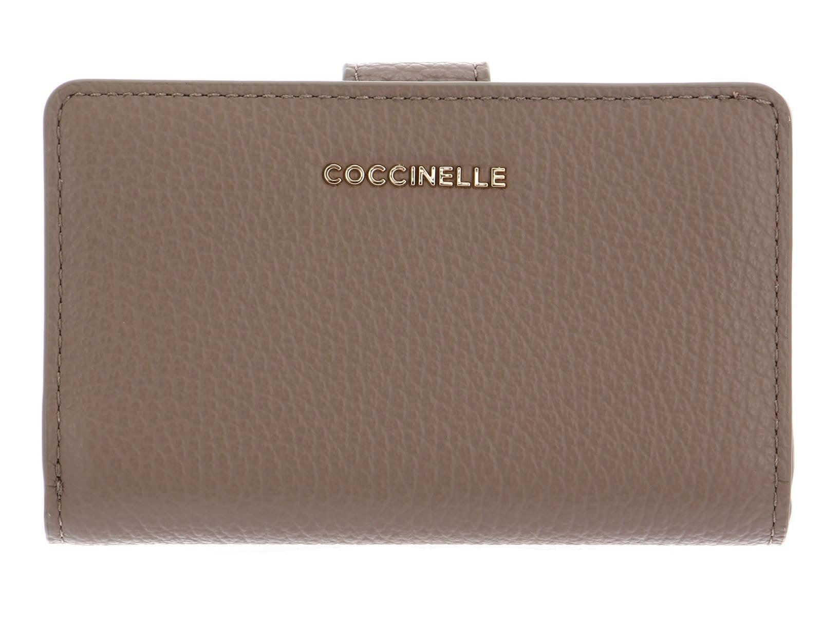 Кошелек Coccinelle Metallic Soft Mini из кожи Grained Leather Warm Taupe, фото №4