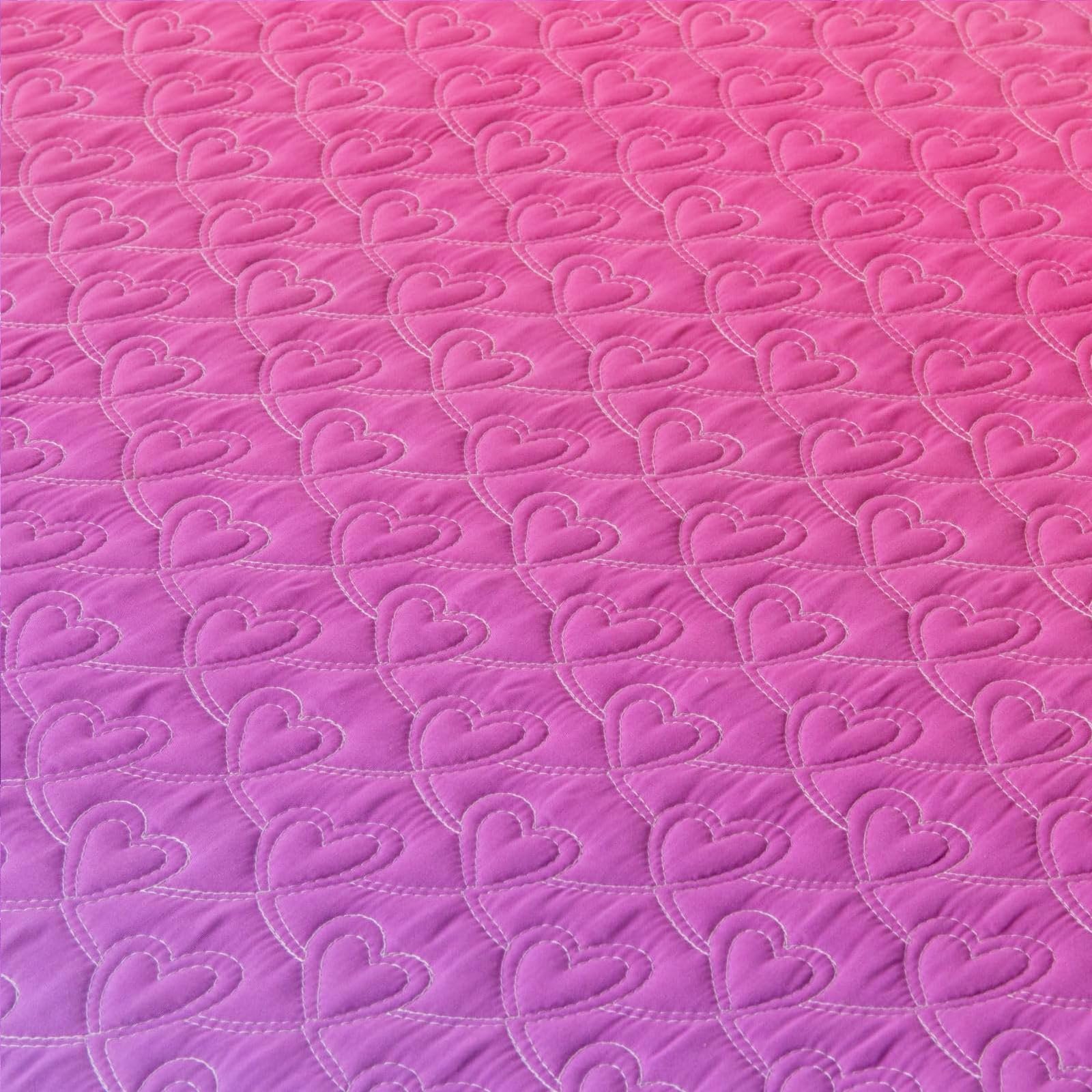 Покрывало DECMAY 150 x 200 см, розово-фиолетовое постельное белье для односпальной кровати, летнее одеяло 150 x 200 см с мотивами сердца, используется как одеяло, покрывало и лоскутное одеяло, фото №8 Покрывало DECMAY 150 x 200 см, розово-фиолетовое постельное белье для односпальной кровати, летнее одеяло 150 x 200 см с мотивами сердца, используется как одеяло, покрывало и лоскутное одеяло, фото №8