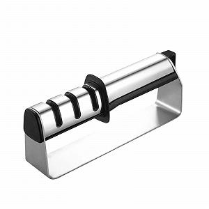 Точилка для ножів esmen 3-ступінчаста з нержавіючої сталі портативна - Фото 1