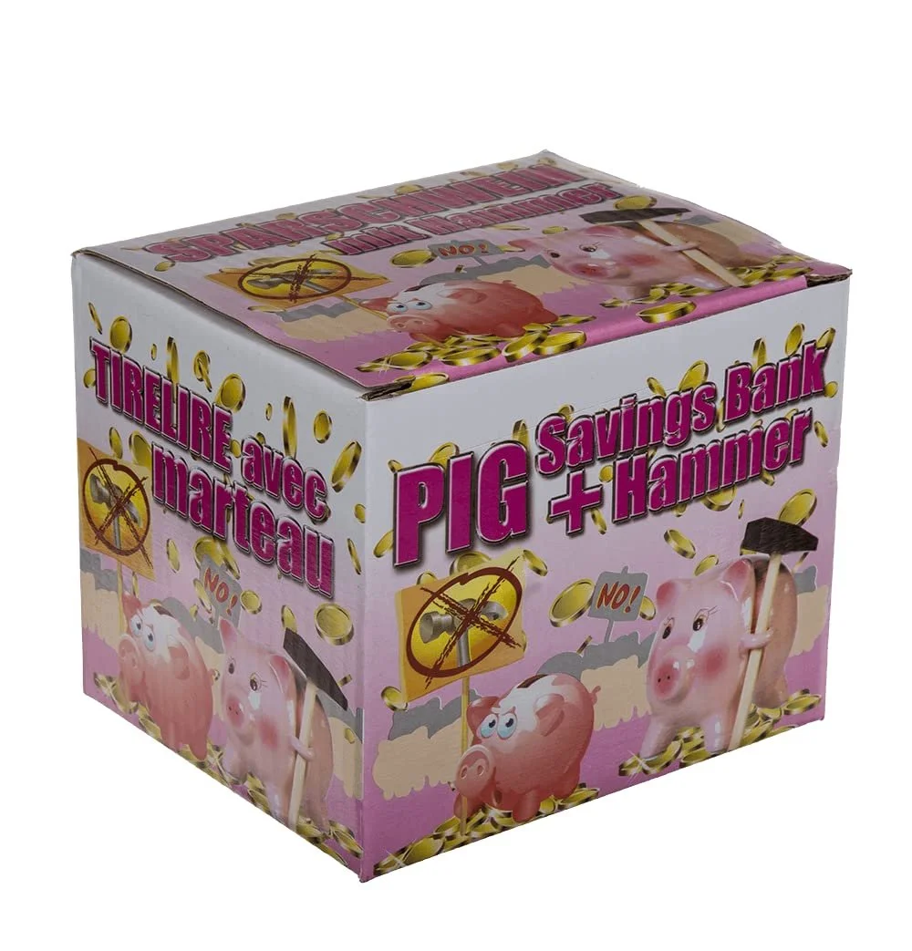 Скарбничка Ceramic Piggy Bank З молотком Маленька Керамічна Поросятко, фото №7