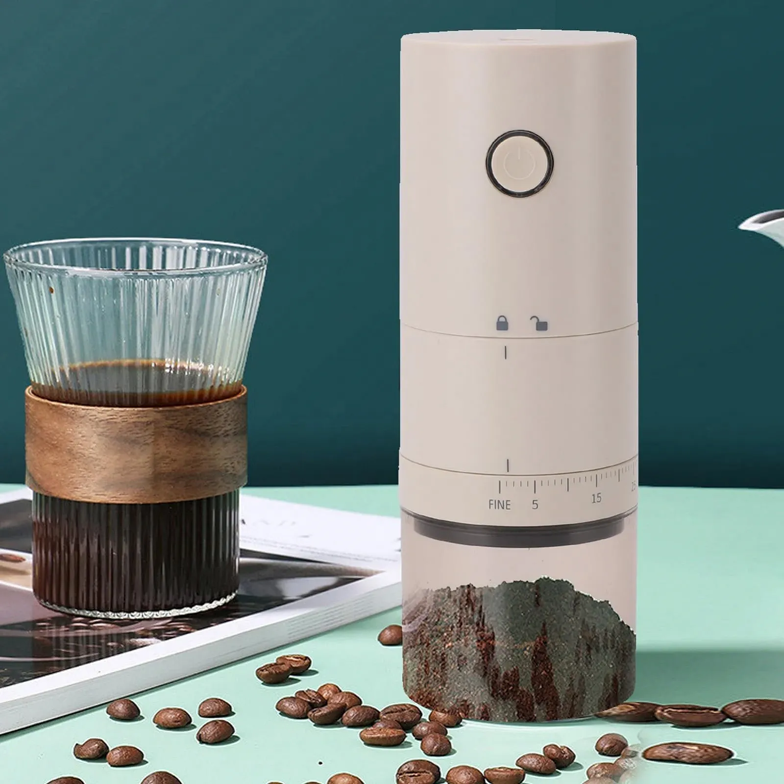 Электрическая кофемолка Topyond 38 скоростей, фото №8