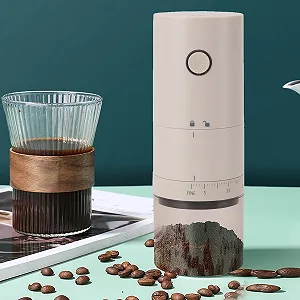 Электрическая кофемолка Регулируемая USB Перезаряжаемая Портативная для кофейных зерен, специй для дома, капельного кофе synthetic.ua - Фото 1