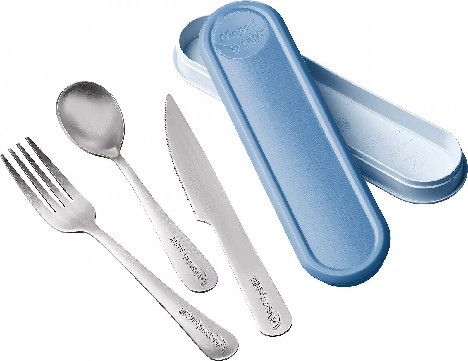 Набор столовых приборов для путешествий Maped PICNIK Concept Adult Storm Blue, фото №1