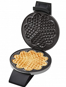 Вафельниця Cloer 1639SR / форма серця / 15,5 см / Нержавіюча сталь synthetic.ua - Фото 1