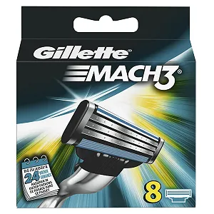 Сменные лезвия для бритвы Gillette Mach3 8 шт - Фото 1
