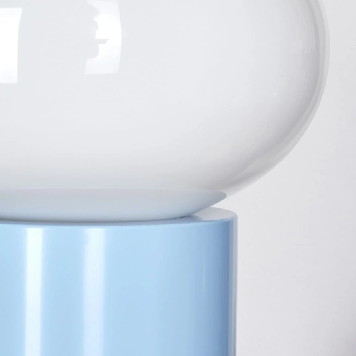 Настільна лампа Godrie Сучасна Приліжкова Метал/Скло Ретро/Вінтаж Ø 20 см H 27 см 1 x E27 Синя Біла, фото №7