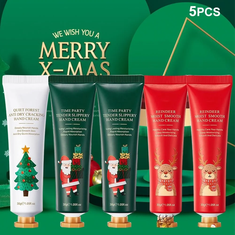 Крем для рук Набір з 5 штук Різдвяний крем для рук 30 г, фото №3 Крем для рук Набір з 5 штук Різдвяний крем для рук 30 г, фото №3