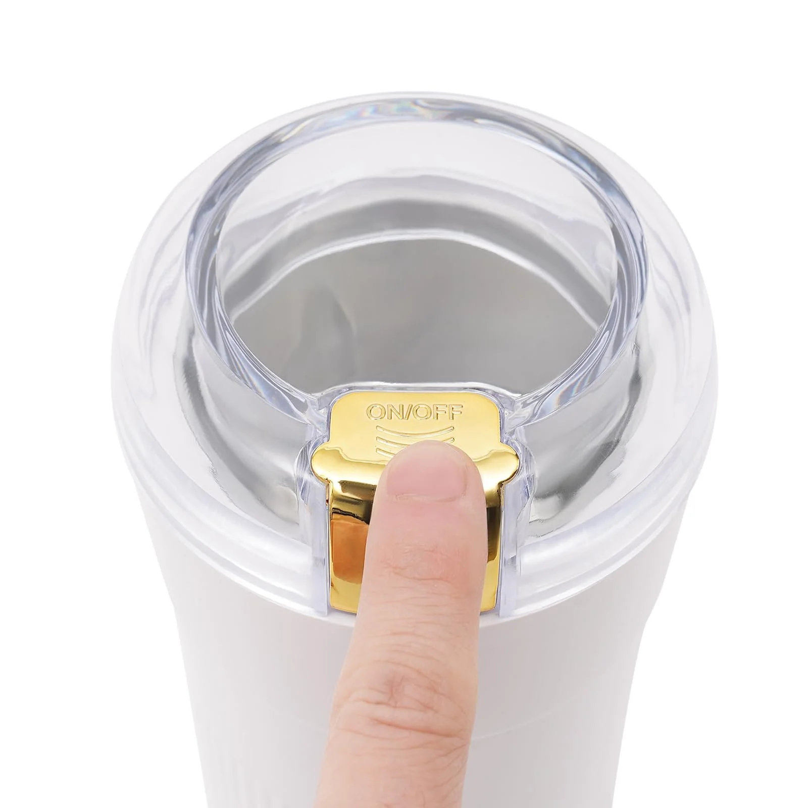 Електрична кавомолка 150 Вт, подрібнювач спецій, 24000 ~ 28000 об/хв, млин для зерен 50 мл для кавових зерен, спецій та злаків (білий), фото №7