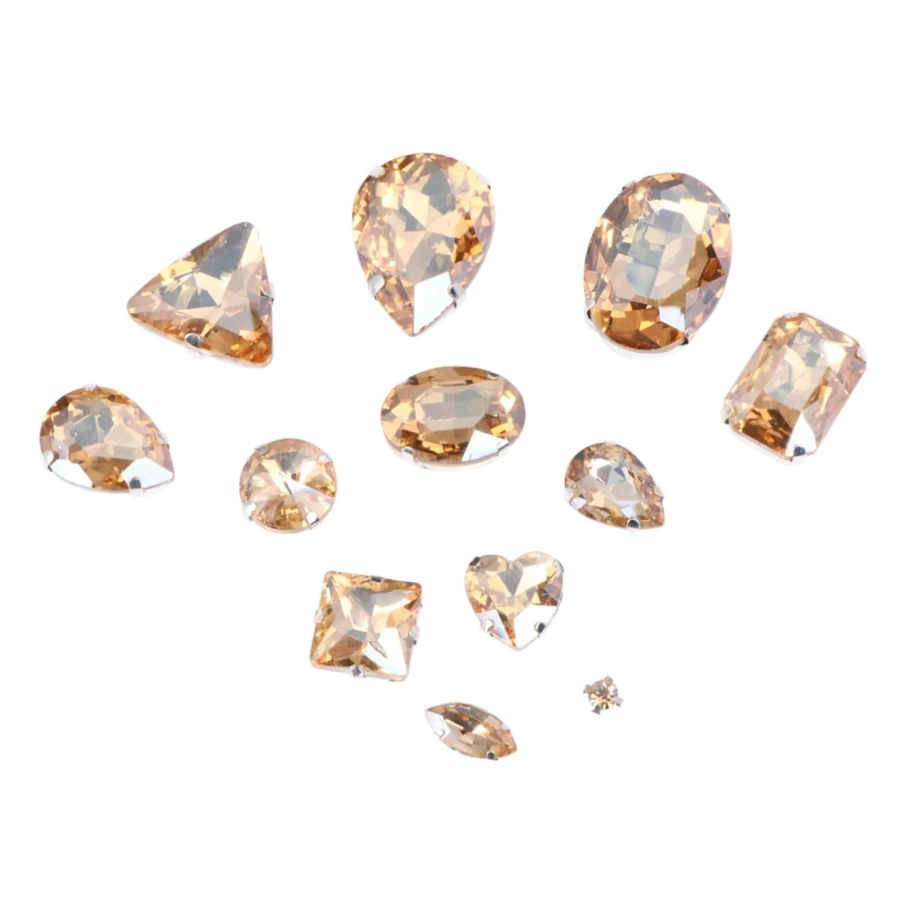 Стразы Lurrose Каплевидной формы с серебряной основой, стеклянные, 150 шт, для одежды, разных стилей, для творческих проектов, фото №2