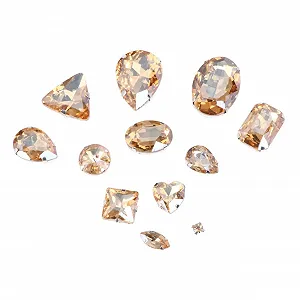 Стразы Lurrose Каплевидной формы с серебряной основой, стеклянные, 150 шт, для одежды, разных стилей, для творческих проектов synthetic.ua - Фото 1