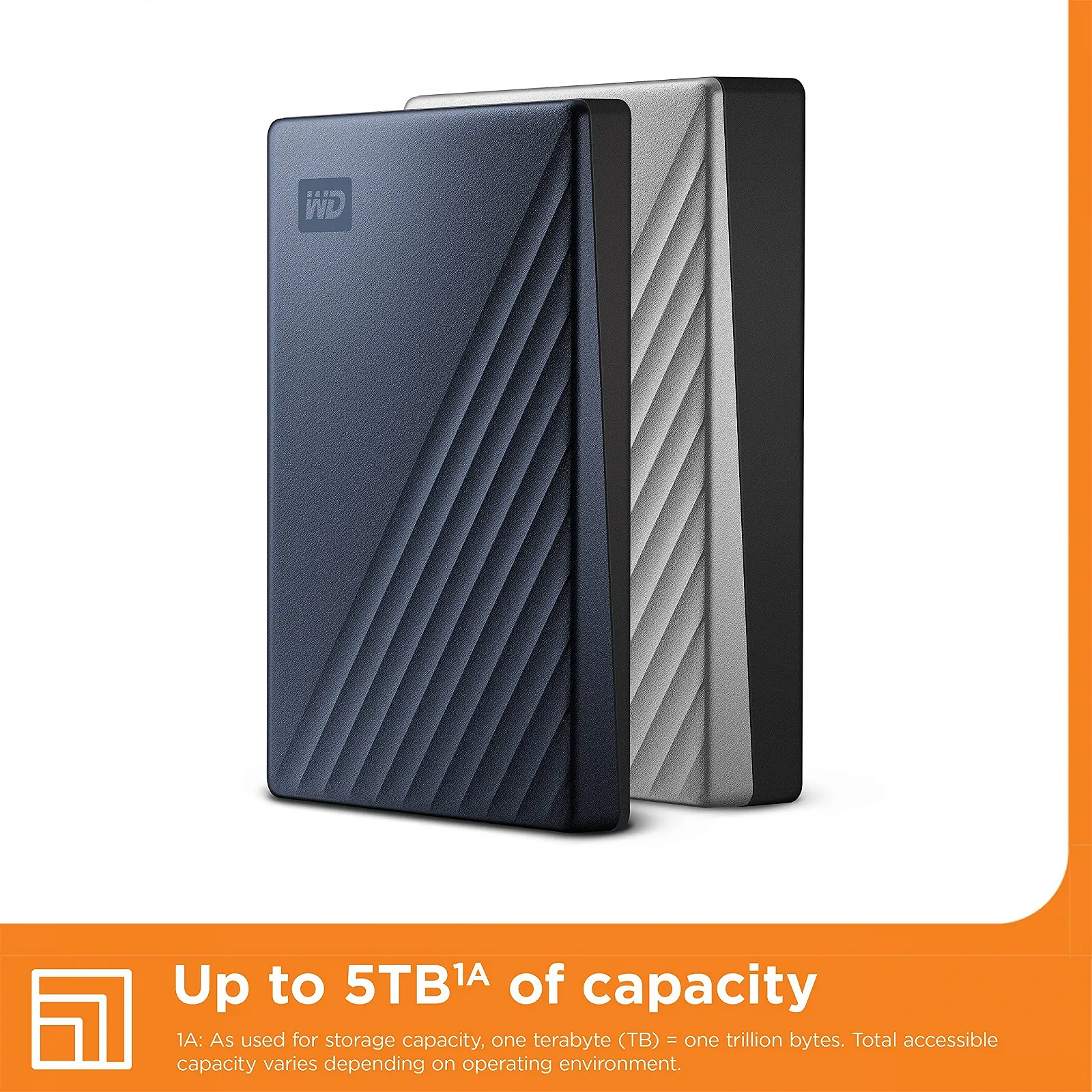 Зовнішній жорсткий диск WD My Passport Ultra 6TB 2.5 дюйма USB-C USB 3.0 Темно-синій, фото №5