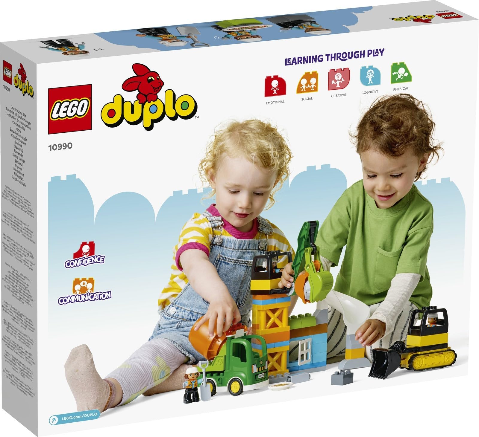 Конструктор Lego Duplo Набір 2 шт. 10990 Будівельний майданчик з будівельними транспортними засобами та 10980 Пластина для будівництва Зелений, фото №3 Конструктор Lego Duplo Набір 2 шт. 10990 Будівельний майданчик з будівельними транспортними засобами та 10980 Пластина для будівництва Зелений, фото №3
